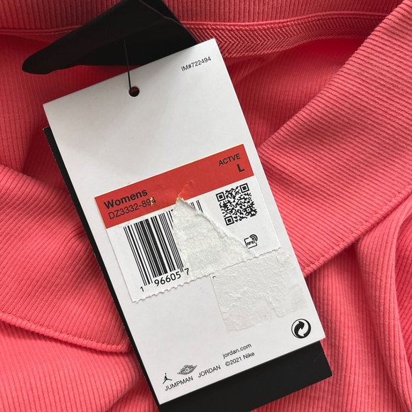 Jordan Ribbed Crop Polo Women's Large - Picture 10 of 13